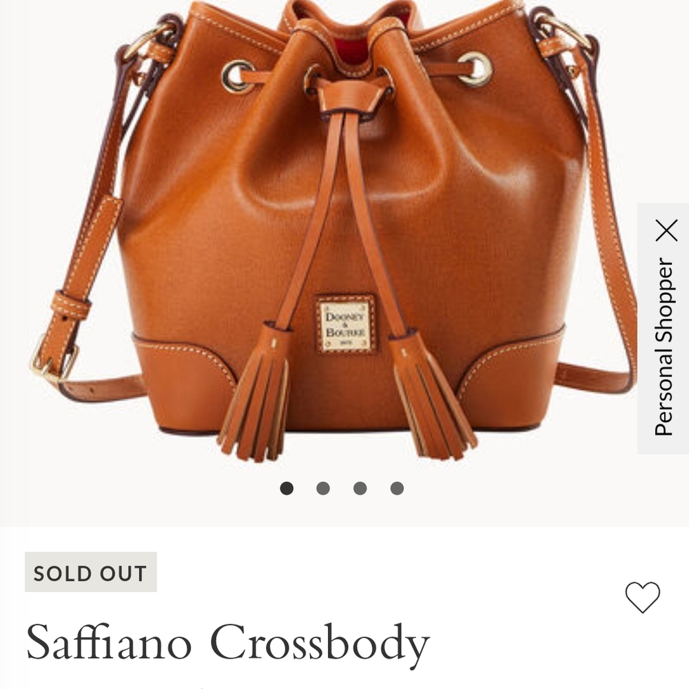 Dooney And Bourke Saffiano Drawstring Crossbody, Nwt - Picture 16 of 16